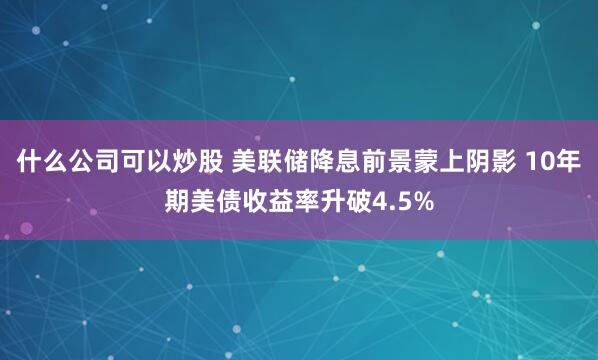 什么公司可以炒股 美联储降息前景蒙上阴影 10年期美债收益率升破4.5%