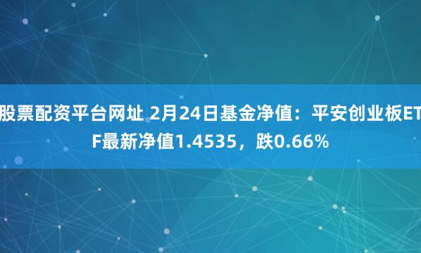 股票配资平台网址 2月24日基金净值：平安创业板ETF最新净值1.4535，跌0.66%